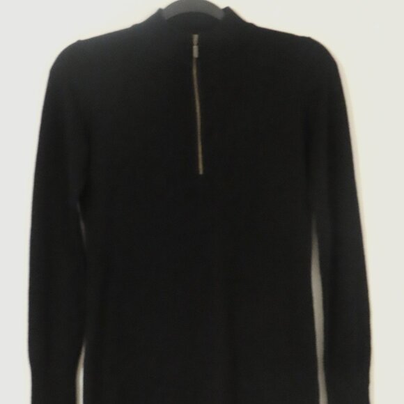 NWOT Point Mock Neck Half-Zip Fine Knit Sweater - Picture 1 of 5